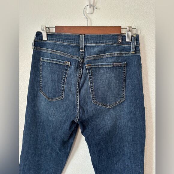 7 For All Mankind Women's 29 90's Y2K Ankle Gwenevere Jeans Festival Streetwear - Picture 5 of 9